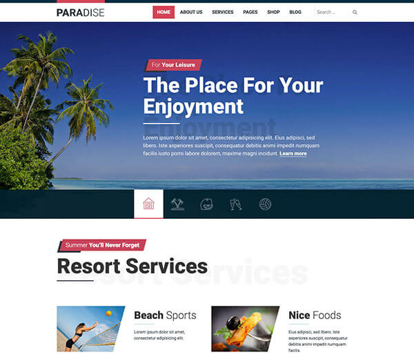 Travel WordPress theme