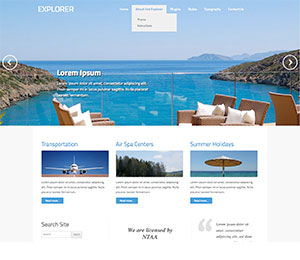 Explorer Travel WordPress theme