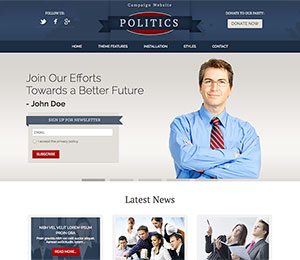 WordPress Political theme