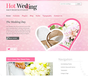 WordPress Wedding theme