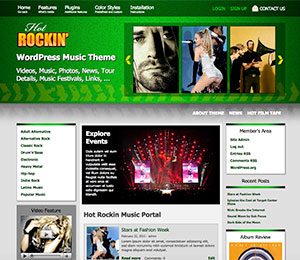 WordPress music themes
