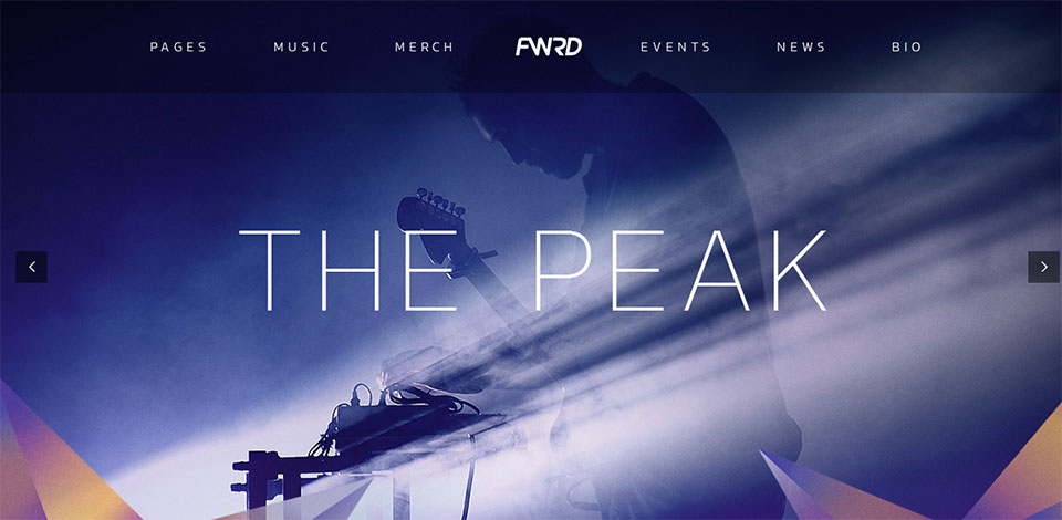 fwrd wordpress music theme