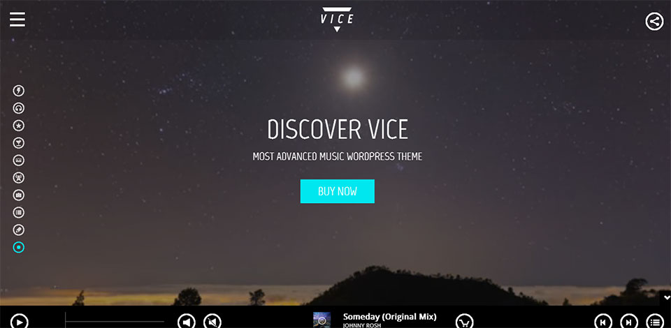 vice wordpress music theme