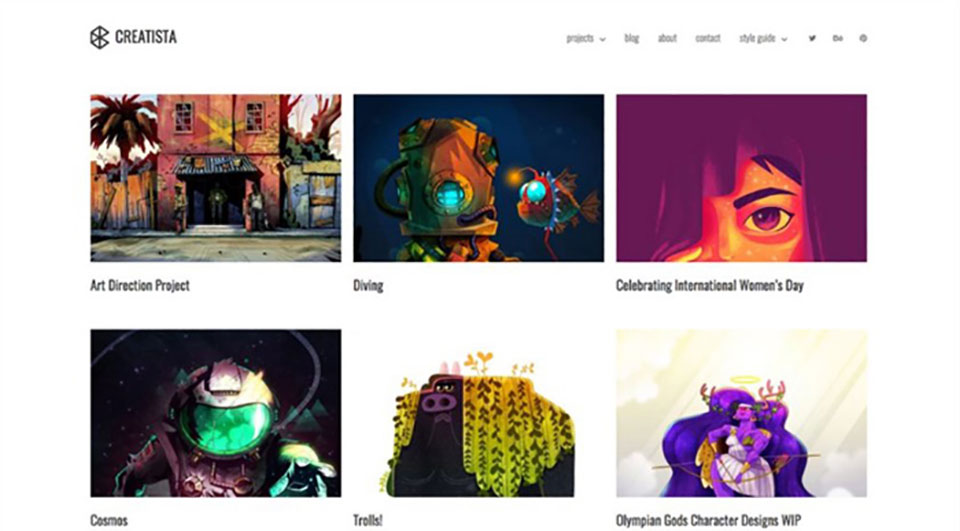 Creatista - Portfolio WordPress Theme