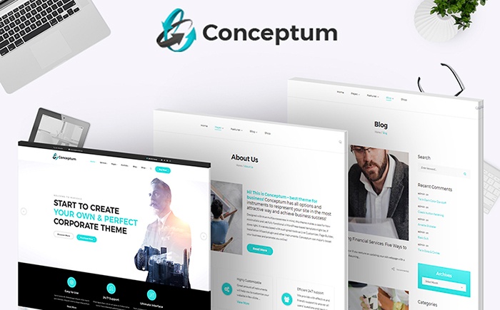 Conceptum - Corporate Responsive WordPress Theme