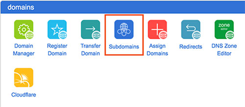 Subdomains