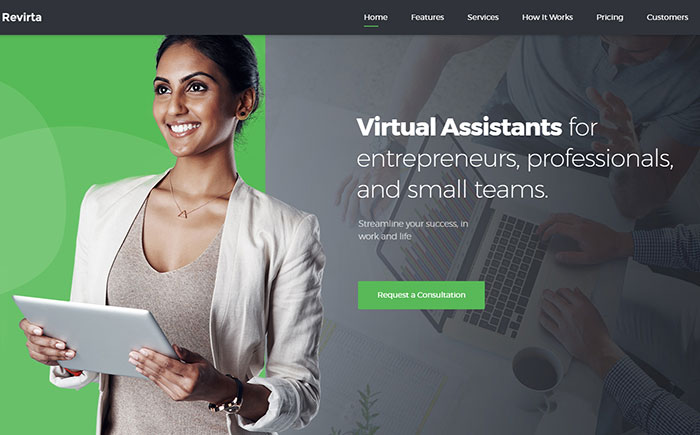 Revirta | Virtual Assistant WordPress Theme