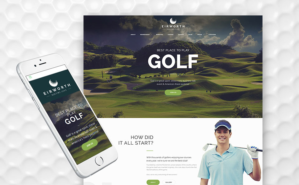 Golf Club WordPress Theme