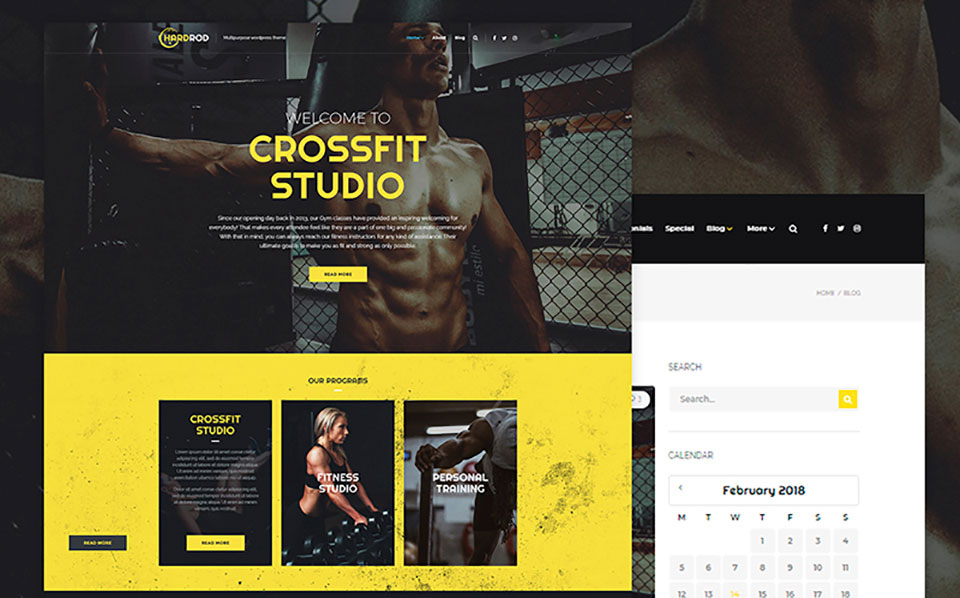 Hardrod - Dynamite Fitness & Bodybuilding WordPress Theme