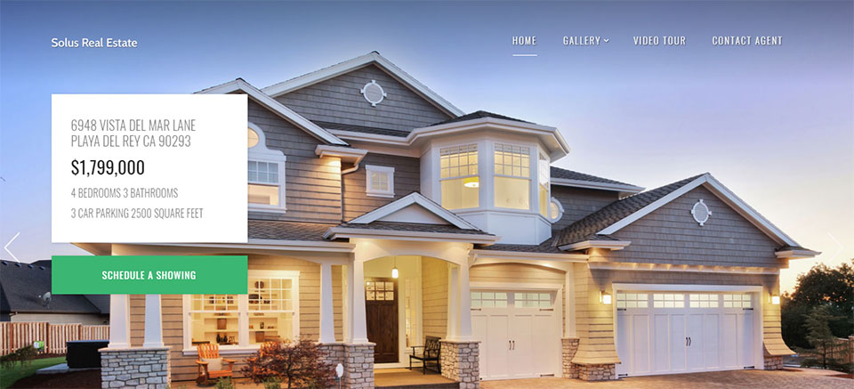 Solus real estate WP theme