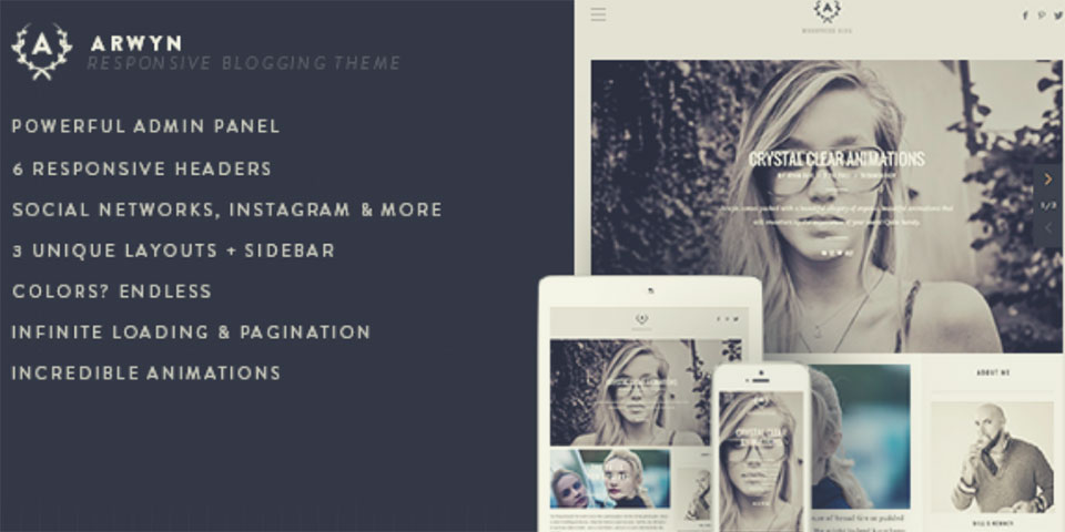 Arwyn - Instagram style WordPress Themes