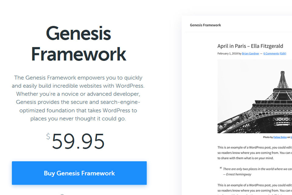 Genesis framework