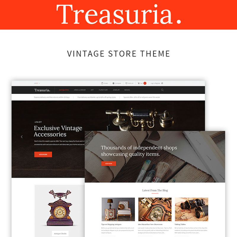 Treasuria Vintage Store Theme