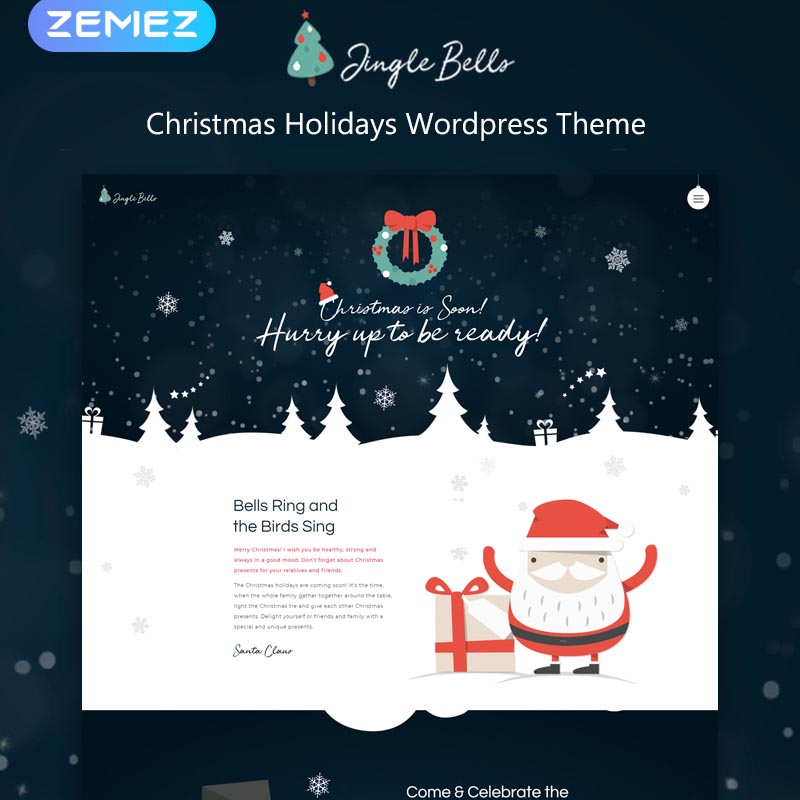 Jingle Bells - Christmas Holidays Elementor WordPress Theme