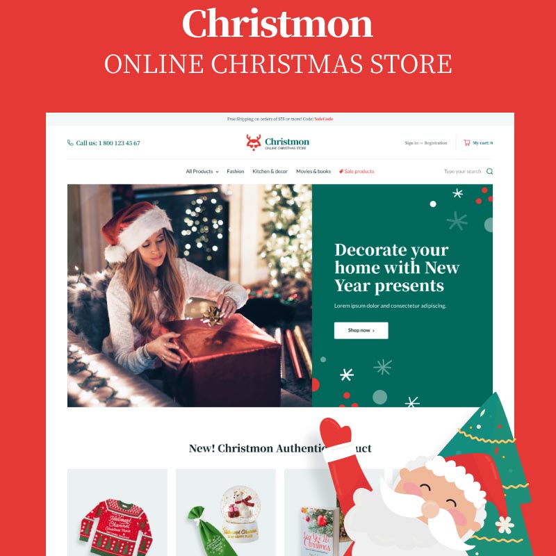 Christmon - Christmas Handicraft eCommerce Website WooCommerce Theme