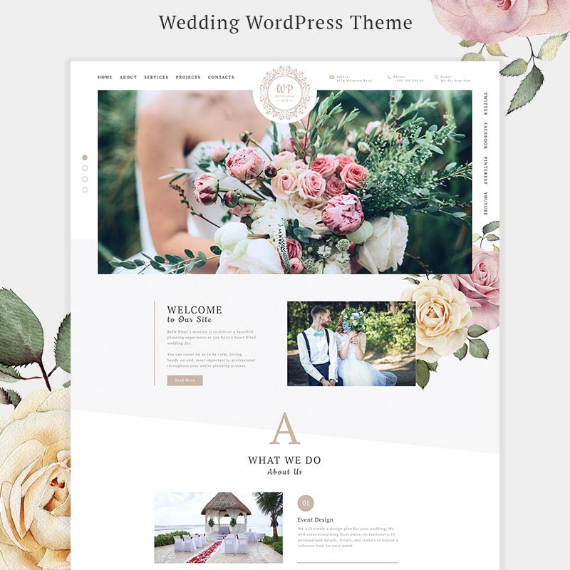 Belle Fleur - Wedding Landing Elementor WordPress Theme