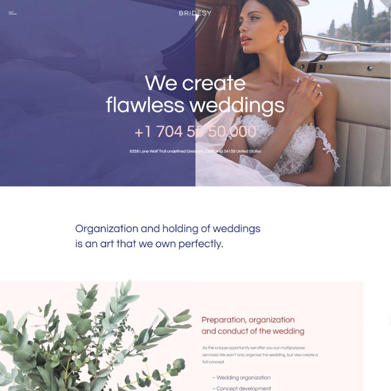 Bridesy - Tender And Neat Wedding WordPress Theme